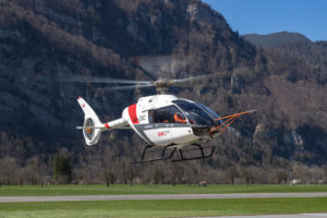 The Kopter SH09 has now become the Leonardo AW09. The aircraft's new type identifier and logo can be seen on the passenger door. Leonardo Photo