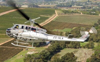 A Bell UH-1 Huey breaks out of formation in South Africa. From Instagram user @raynosnymanphotography