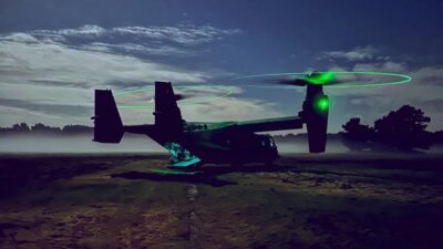 An eerie green glow at Halloween and a CV-22 Osprey. Tagged on Instagram by kilo.hotel_