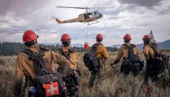 Devils Canyon Crew on the Elk Lake Fire in the southeast corner of Montana. Joe Bradshaw Photo