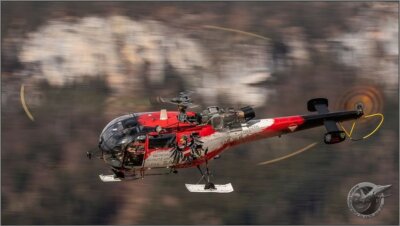 Last chance! An Austrian Air Force Aérospatiale Alouette III streaks past on its way into the history books. Tagged on Instagram by earth_and_sky_photo